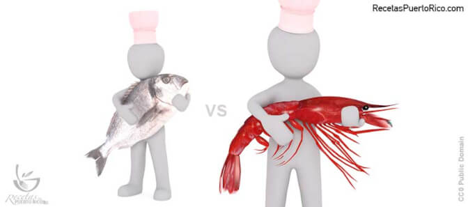 Diferencias de Pescados vs. Mariscos 
